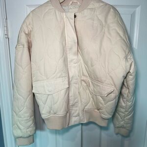 Universal Thread Women's Beige Bomber Jacket